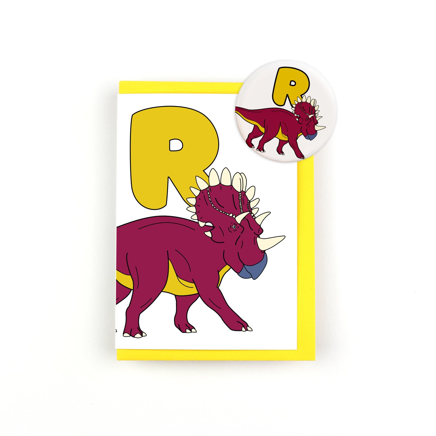 Dinosaur Alphabet R Greeting Card