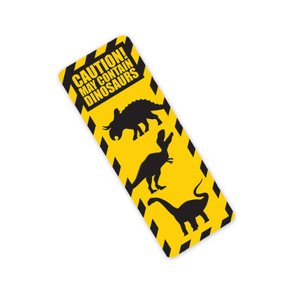 Dinosaur Caution Bookmark