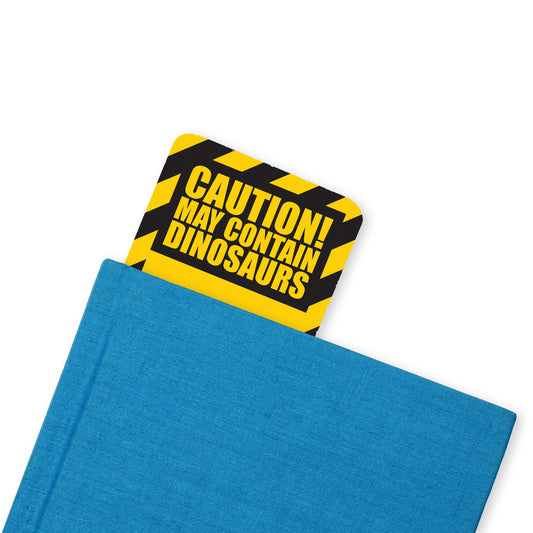 Dinosaur Caution Bookmark