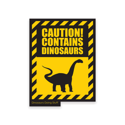 CAUTION!  Vulcanodon Greeting Card