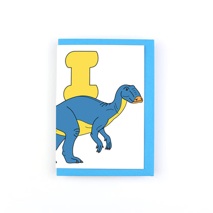 Dinosaur Alphabet I Greeting Card