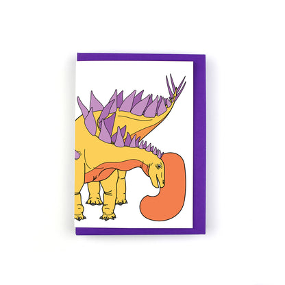 Dinosaur Alphabet J Greeting Card