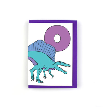 Dinosaur Alphabet O Greeting Card