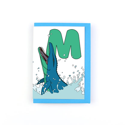 Dinosaur Alphabet M Greeting Card