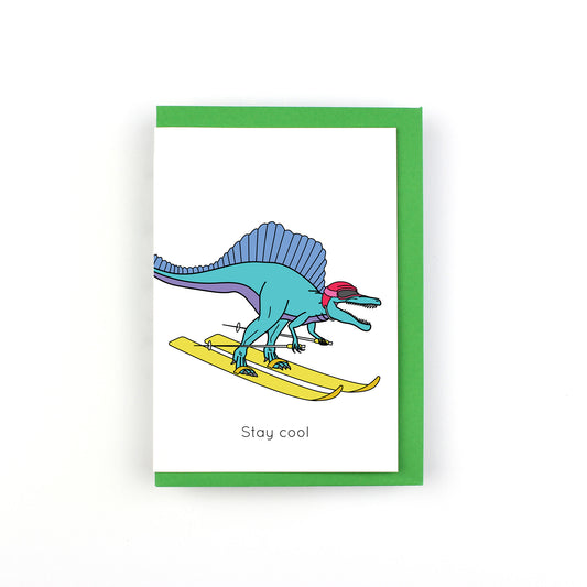 Stay Cool Dinosaur Greeting Card