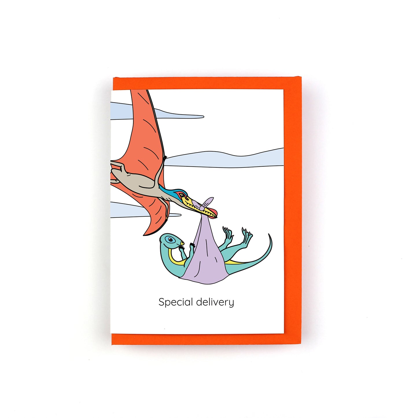 Special Delivery Dinosaur Greeting Card