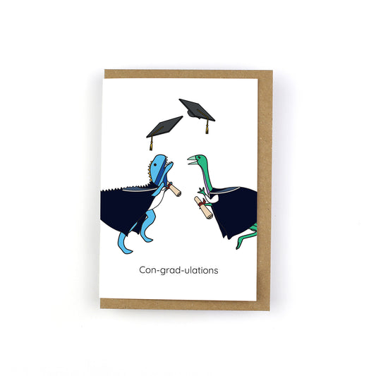 Dinosaur Graduation Greeting Card