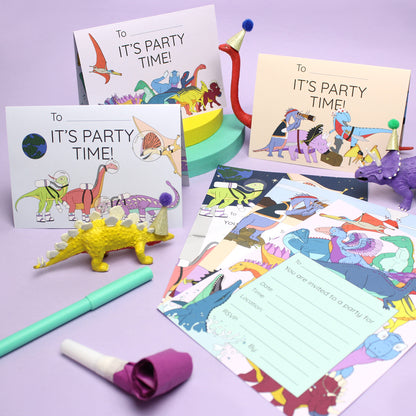 Space Dinosaur Invitation range