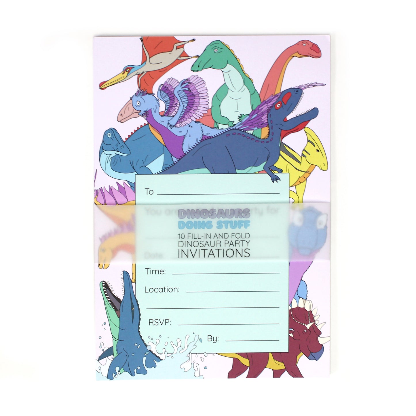 Dinosaur Invitation 10 pack