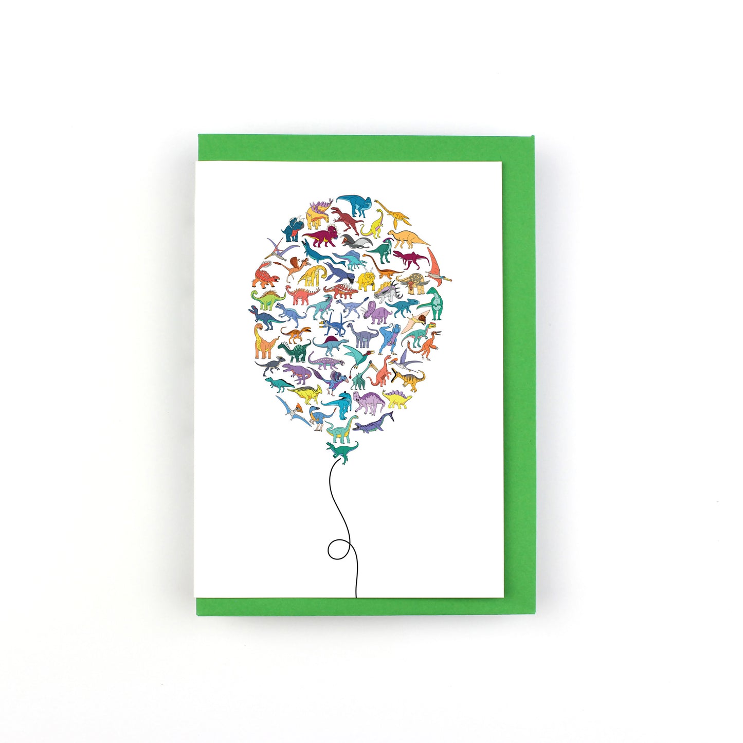 Balloon Dinosaur Greeting Card