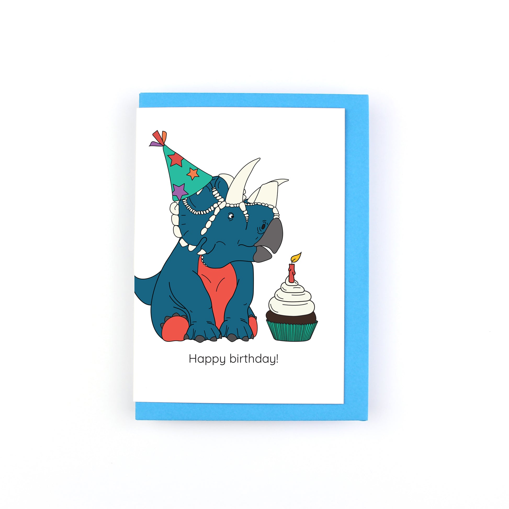 Cupcake Dinosaur Greeting Card