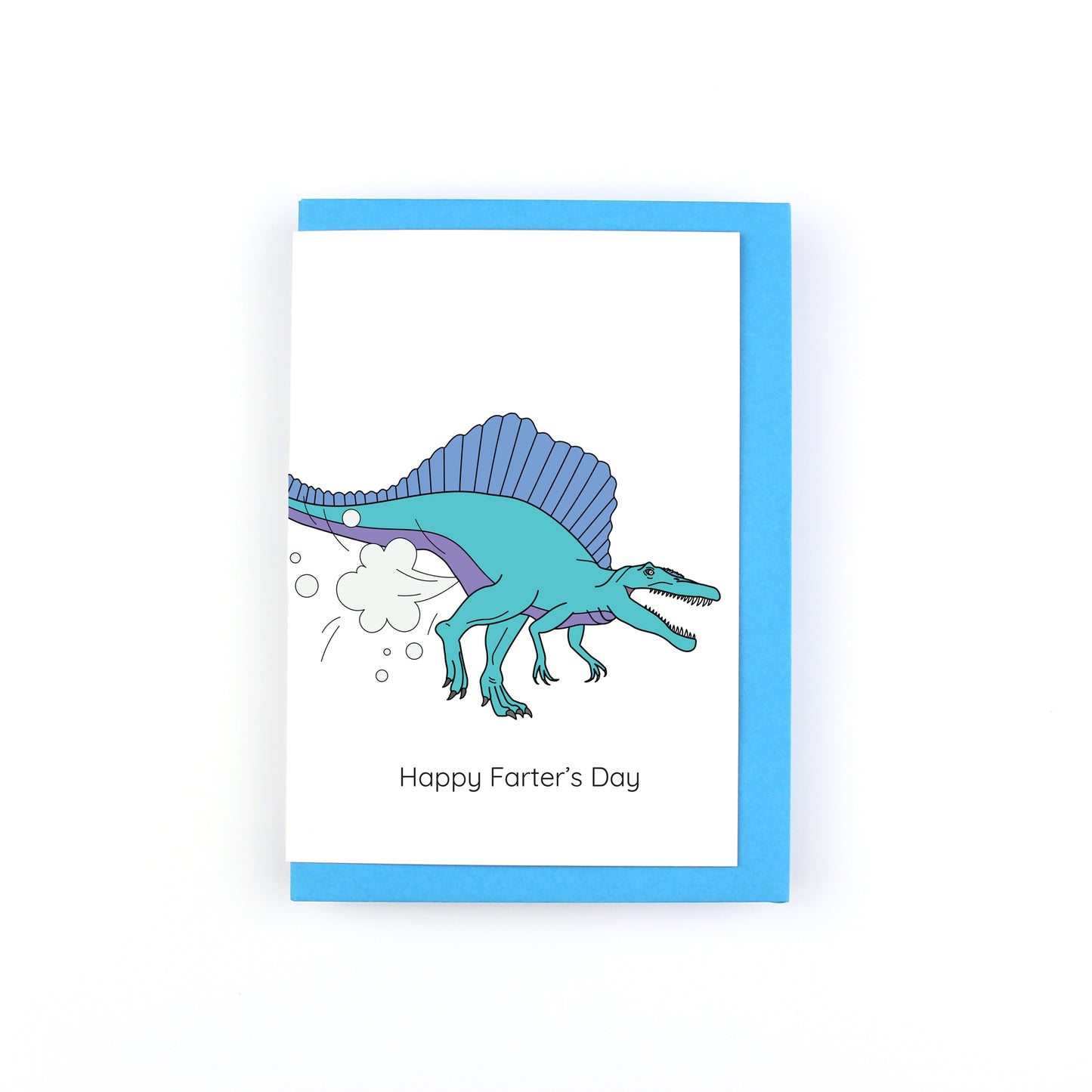 Happy Farter's Day Dinosaur Greeting Card