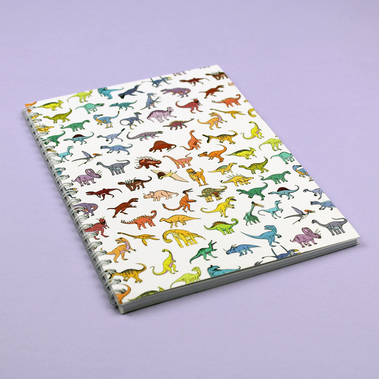 Rainbow Dinosaur Spiral Notebook