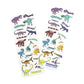 front and back of dinosaur words bookmark