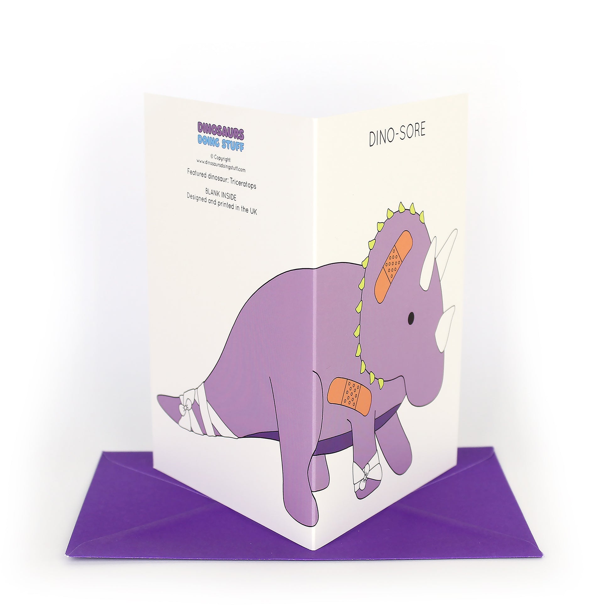 Dino-Sore Dinosaur Greeting Card