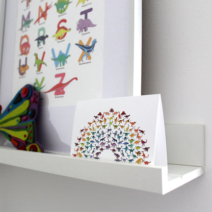 Rainbow Dinosaur Greeting Card