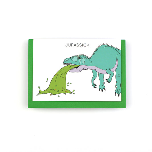 Jurassick Dinosaur Greeting Card