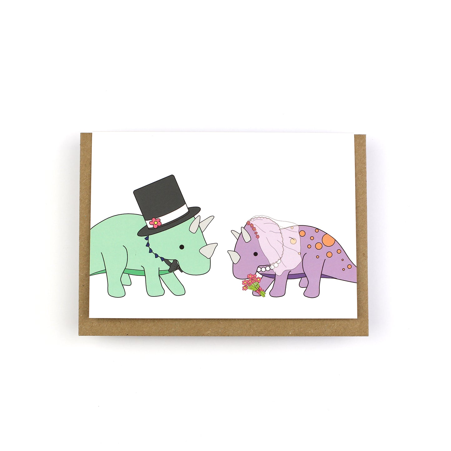 Dinosaur Wedding Greeting Card