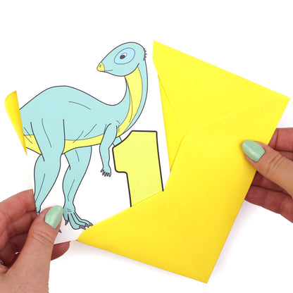 dinosaur number 1 card