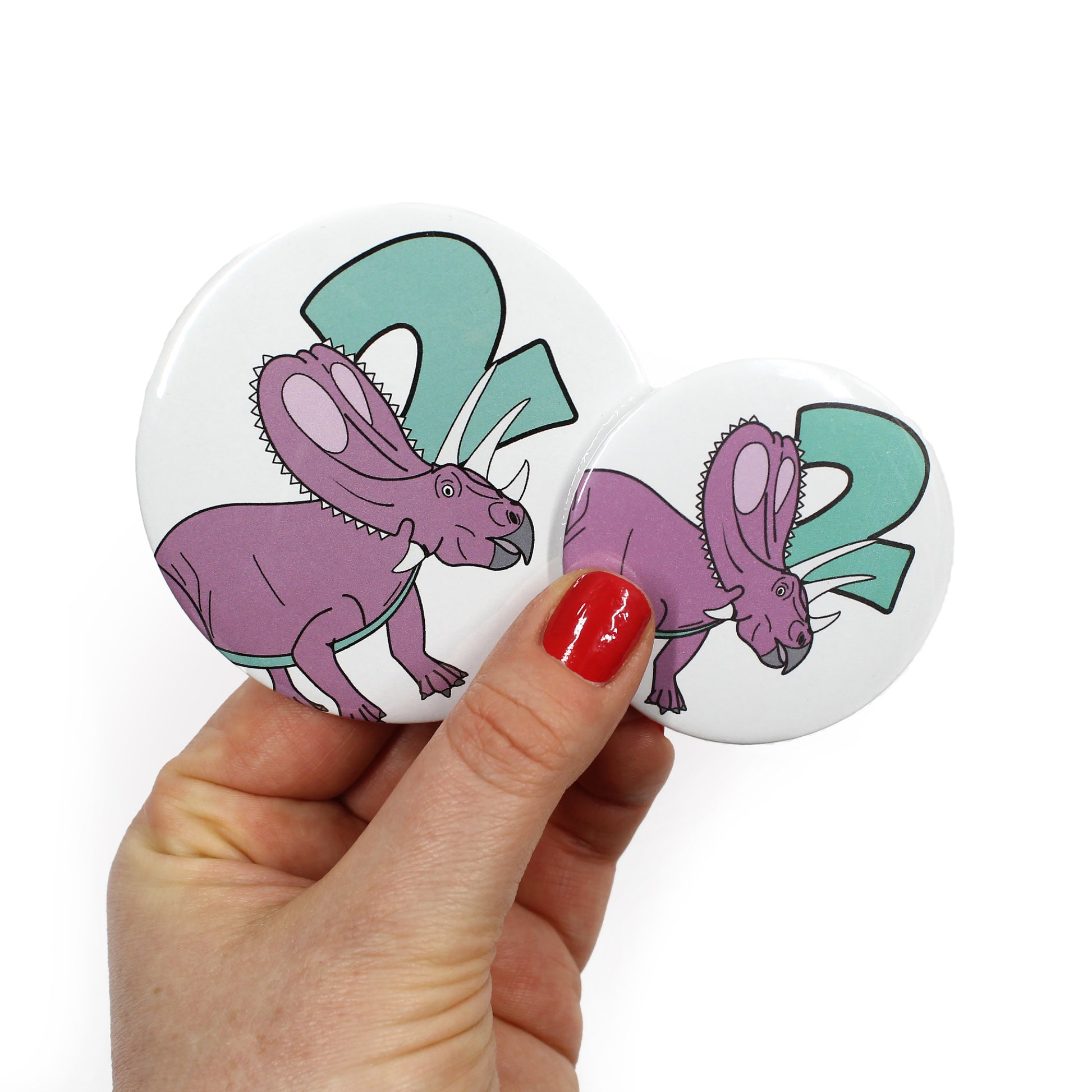dinosaur number 2 badge
