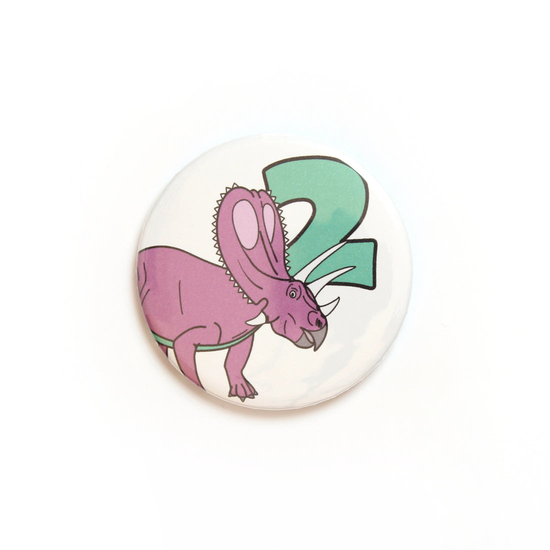 dinosaur number 2 badge