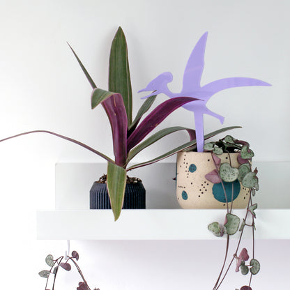 pastel purple Germanodactylus dinosaur plant decoration in plant pot