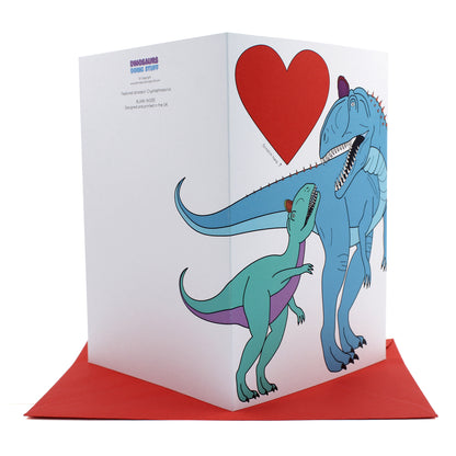 dinosaur heart scratch card