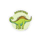  Agustinia dinosaur sticker on a white background