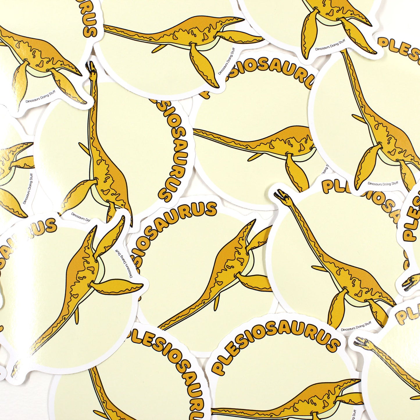 scattered plesiosaur sticker 