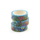A stack of 3 rolls of under the sea dinosaur washi tape