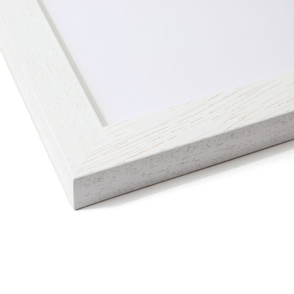 white frame with wood texture